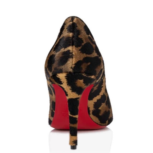 Christian Louboutin NEW Kate Pump👠NIB 85mm Kitty Leopard Print Pony Hair SZ 38 - Picture 2 of 13
